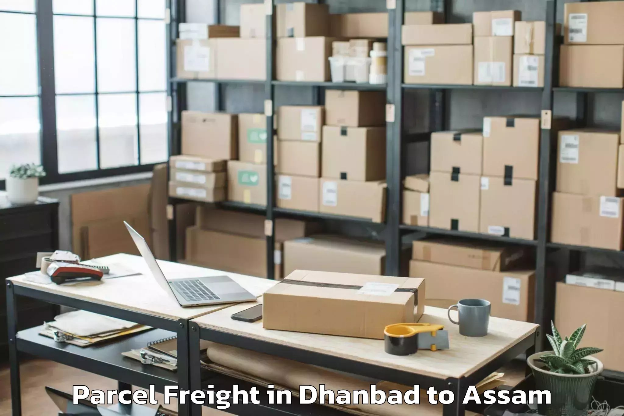 Efficient Dhanbad to Guwahati Parcel Freight